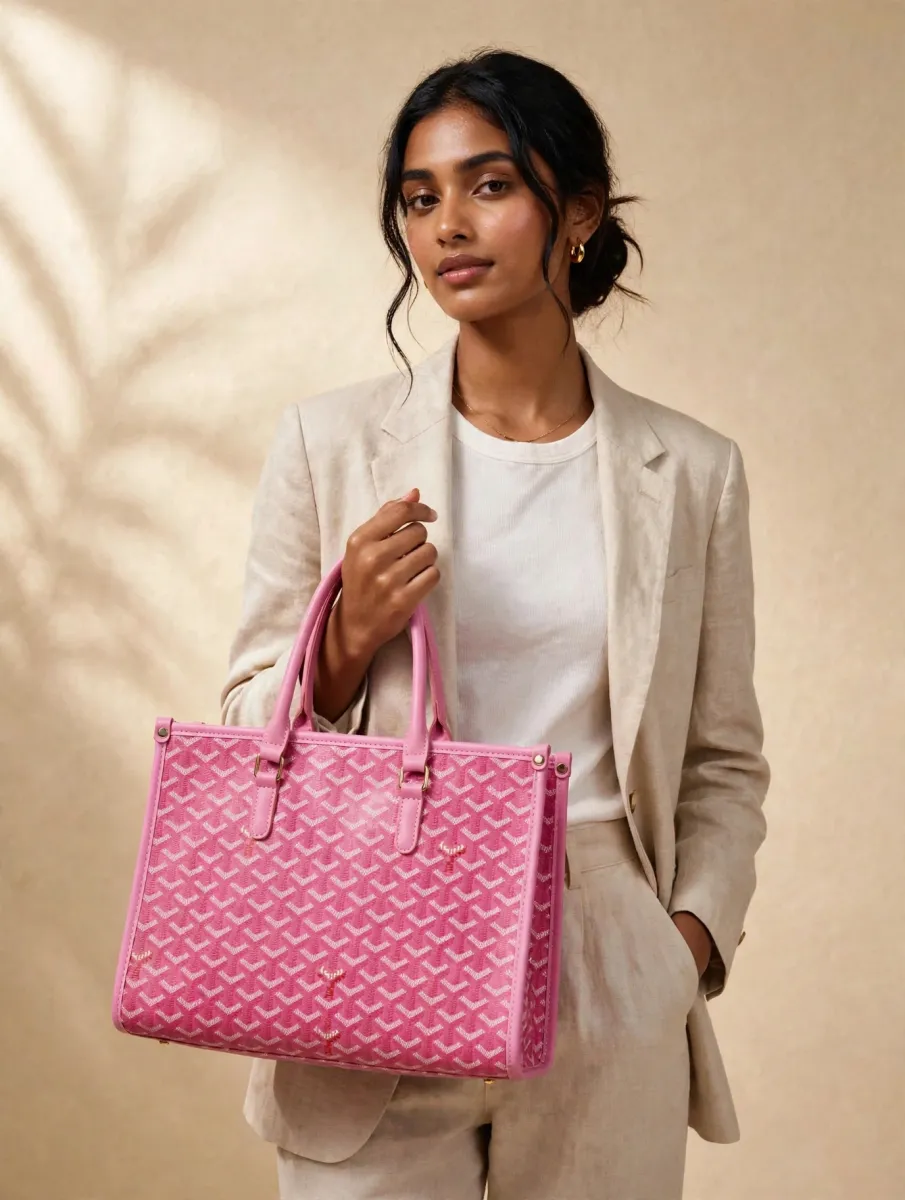 FM Prisem Heritage Tote   Blush Pink 
